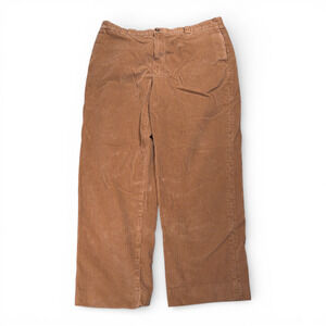 LL Bean Pants Mens 38x30 Brown Corduroy Classic Fit Cotton Wide Wale Heritage